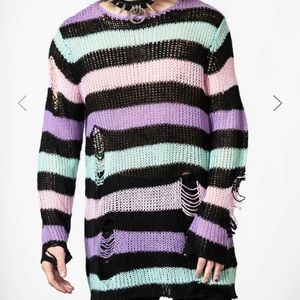 ⚫️Sold⚫️ Killstar Pastel punk knit sweater sz xl